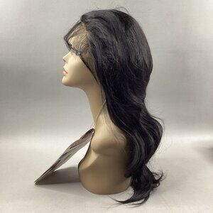 MHLF750 Kaylin #Natural Black 100% Unprocessed Human Hair 360° Lace Front Wig